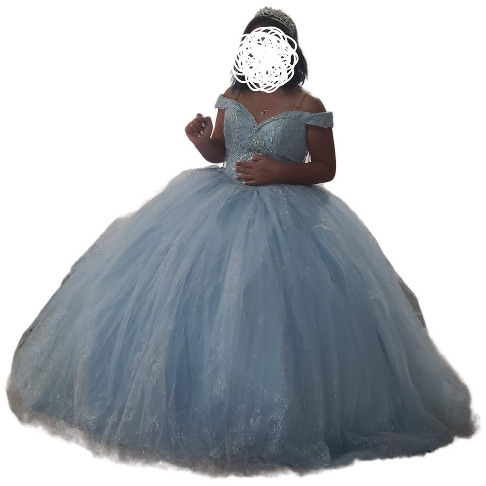 Elegant Blue Prom Dress